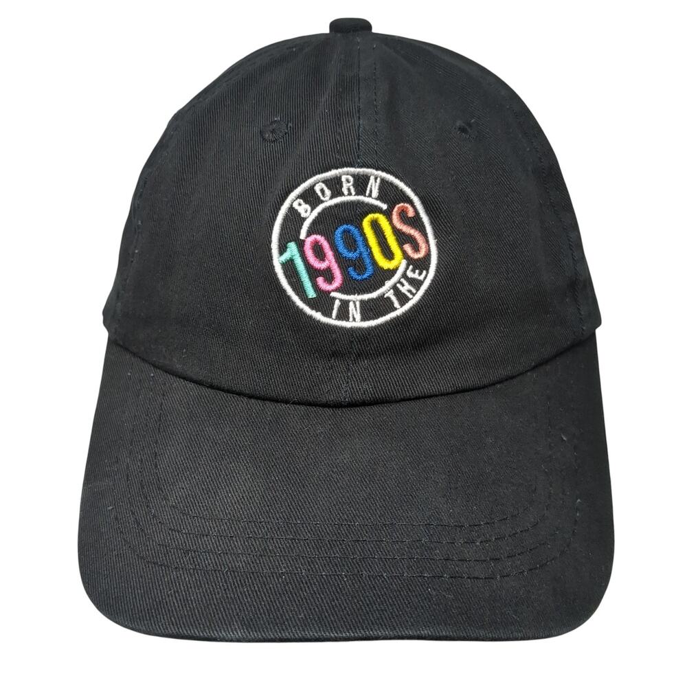 Born in The 1990S Slideback Baseball Cap Black OS Adjustable Embroidered Rue21